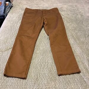 Carhart WIP brown slacks. Mens 34x32.